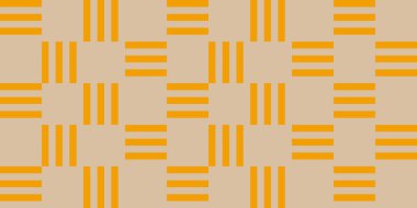 Retro Geo Stripes Vector Seamless Pattern. Modern Geometric Simple Bold Streaking Minimalist Background. Perfect for Fashion, Textile, Home Decor. 