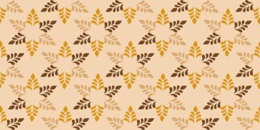 Minimal elegant ornamental seamless pattern in neutral colors. High resolution image digital illustration. Common geometric motif classy background.