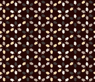 Şirin meşe palamutları olan kusursuz vektör deseni. Hediye kağıdı, duvar kağıdı, web sayfası arkaplanı, tebrik kartları, tekstil için yüzey tasarımı. 