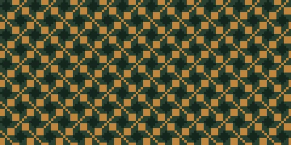 Patrón Sin Costura Geométrico Dorado Verde Lujo Estilo Art Deco — Archivo Imágenes Vectoriales