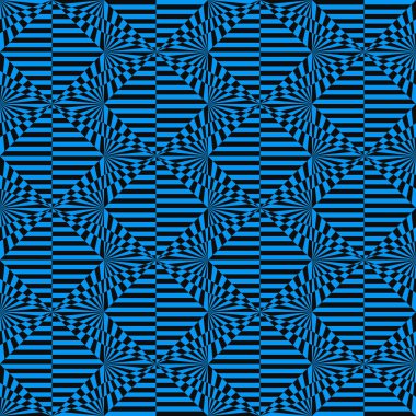 Soyut operasyon sanat vektörü kusursuz desen. Geometrik yanılsama arka planı. Eps 10. Moda retro vintage stili tekrarlanan tasarım. 