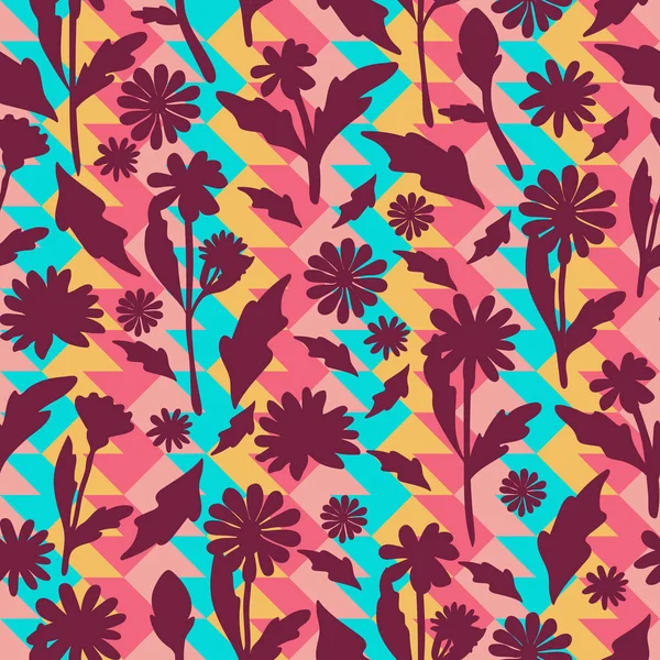 デイジーの花のシームレスなパターン 保育園 ウェディングドレス ファブリックや壁紙に適したカモミールの花のパターン — ストックベクタ