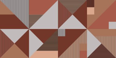 Modaya uygun şık stil geometrik çizgili, pürüzsüz desen. Tarafsız renkli vektör soyut soyut sonsuz arkaplan. Coğrafi baskı tekstil kumaşı.