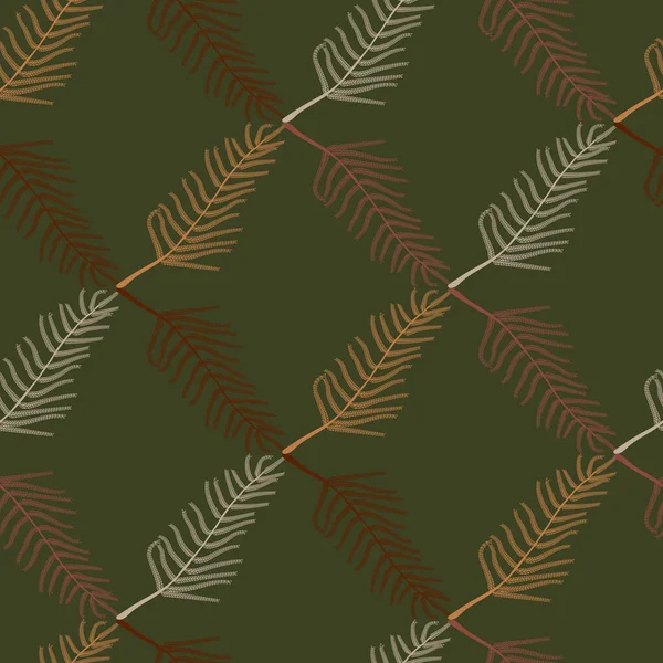 Acacia Dealbata Оставляет Бесшовный Рисунок Косметическое Парфюмерное Медицинское Растение Нейтральный — стоковый вектор