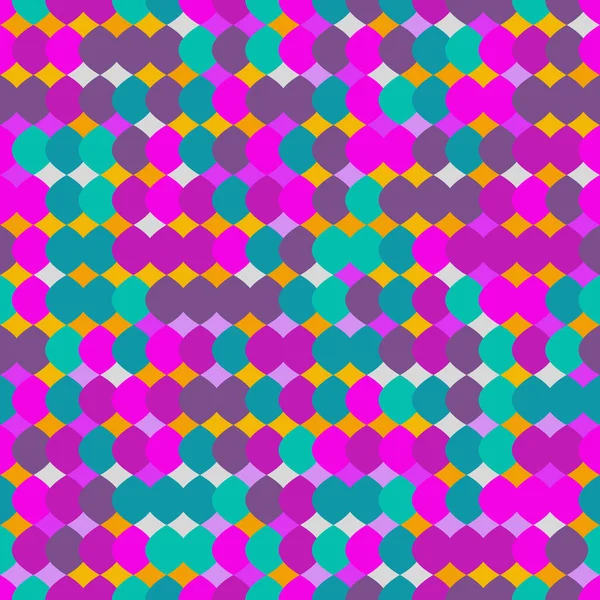 Retro Geometrische Nahtlose Muster Hintergrund Bright Vector Illustration Buntes Nostalgisches — Stockvektor