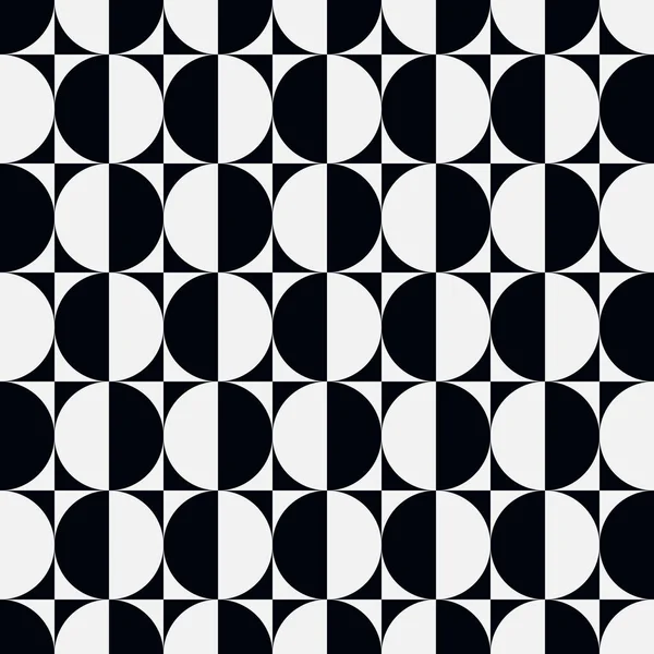 Abstract Art Seamless Pattern Decorative Black White Optical Illusion Texture — Image vectorielle