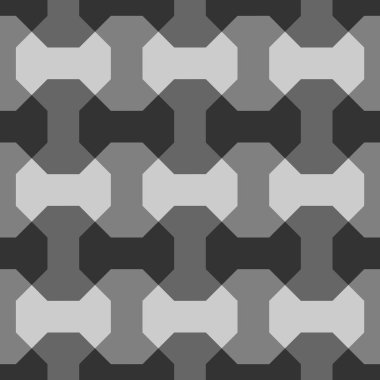 Siyah ve beyaz soyut geometrik, dikişsiz desen. Vektör yanıltıcı arka plan. Geleceğin canlı tasarımı. 