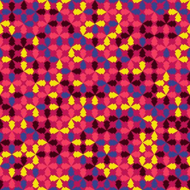 Soyut geometrik şekiller kusursuz desenler. Vektör çizimi. Baskı, kapak, tekstil, duvar kağıdı, kumaş ve giysi için ideal. 