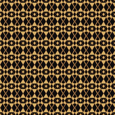 Siyah ve altın renkli, lüks geometrik, pürüzsüz desen. Modern vektör dokusu. Davetiye, kapak, tekstil ve duvar kağıdı için lüks tasarım. 