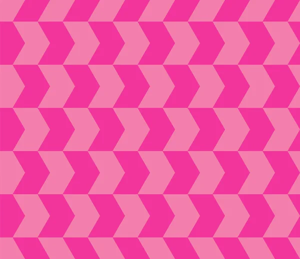 Geometrische Pfeile Wiederholungsmuster Nahtloses Retro Geometrie Vektordesign Rosa Barbie Kernmode — Stockvektor