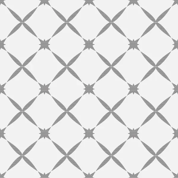 Kusursuz siyah ve beyaz çiçeksiz desenli. Vektör el çizimi resimleme. 