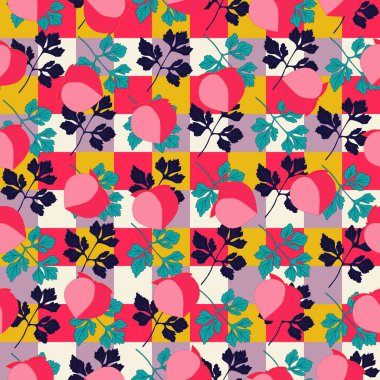 Tropikal yapraklar pürüzsüz. Modern egzotik orman bitkileri vektör içinde resimleme. 