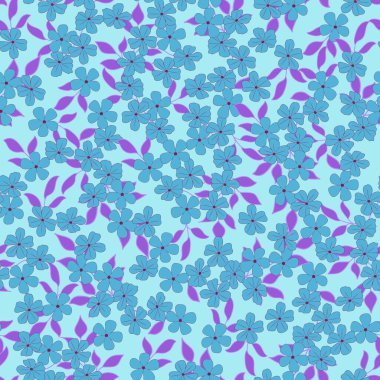 Mor, mor, su ve macenta çiçeklerinden oluşan karmaşık bir desen. Bu sanatsal tasarım şık bir moda aksesuarı ya da güzel bir sanat eseri olabilir.