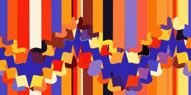 Üç boyutlu geometrik kusursuz desenli sanat tasarımı. Soyut yaratıcı geometrik bileşim. 