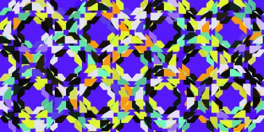 Eğlenceli, renksiz bir desen. Soyut geometrik desen tasarımı retro tarzında. Vektör çizimi. Basit ve çocuksu karalama arkaplanı 