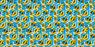 Soyut geometrik arkaplan, modern kusursuz desen. Vektör illüstrasyonu.