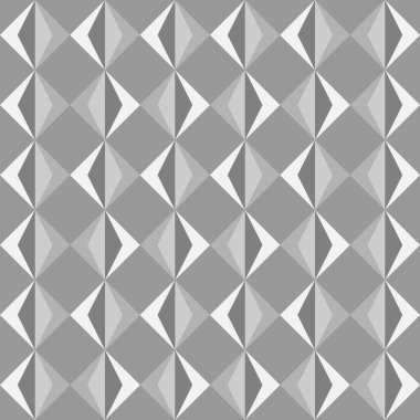 Soyut, pürüzsüz, beyaz ve gri, üç boyutlu bir arka plan. Modern geometrik doku tasarımı. Vektör illüstrasyonu