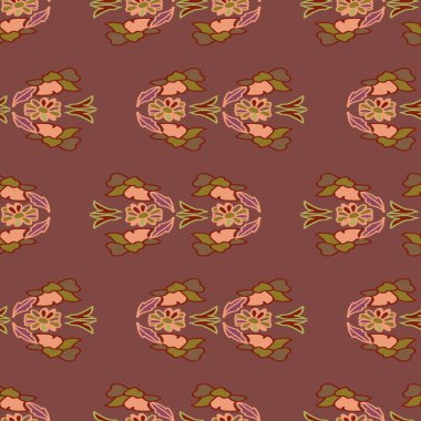 Çiçeksel, soyut, pürüzsüz desenler. Farklı yüzeyler için vektör tasarımı.