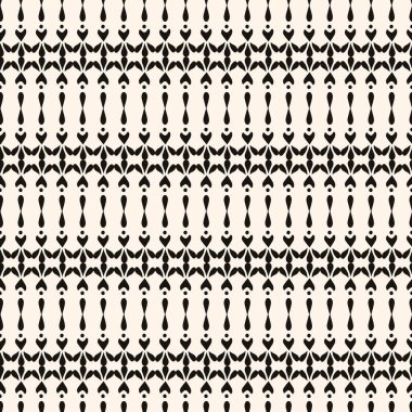 Basit minimalist geometrik kusursuz desen. Küçük çiçek şekilli, soyut monokrom alt yapısı. Dekor için ince tekrar tasarımı, yazdırma.