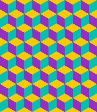 Soyut vektör kusursuz operasyon sanat modeli. Renkli disko süsü. Vektör illüstrasyonu