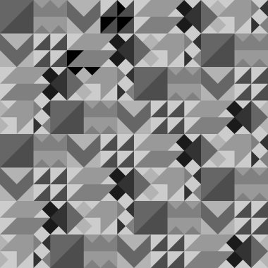 Geometrik siliksiz siyah beyaz desenli. Basit vektör grafikleri. Vektör illüstrasyonu