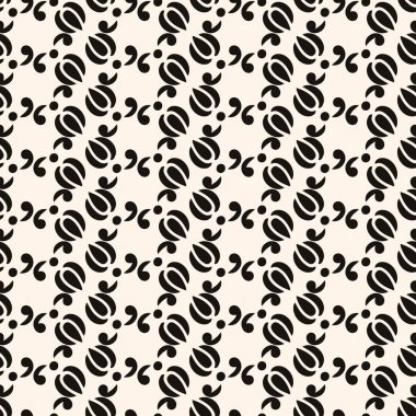 Vektör süslemesiz desen, soyut monokrom doğrusal doku, geometrik şekiller, baskılar için zarif tasarım, dekor, kumaş, kumaş.