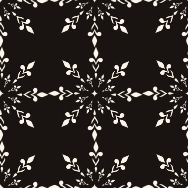 Basit, soyut, gotik, dikişsiz desen. Zarif, asgari, tek renkli, stil arka plan. Tekstil, kumaş ve moda baskısı için mükemmel..