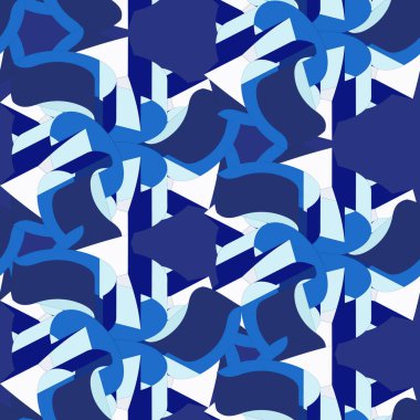 Kusursuz geometrik desen. 3d vektör illüstrasyonu. Renk yazdırma. 