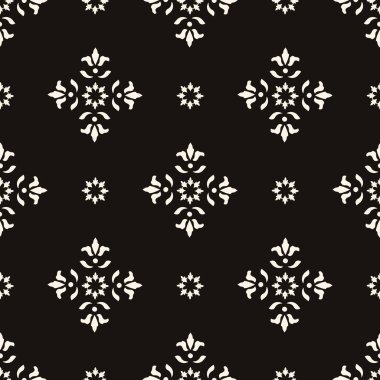 Basit, soyut, gotik, dikişsiz desen. Zarif, asgari, tek renkli, stil arka plan. Tekstil, kumaş ve moda baskısı için mükemmel..