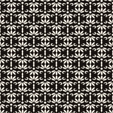 Rahatlatıcı bir bej arka plan karşısında duran bu şık siyah çiçek deseni tekstil ve tasarım için kesinlikle mükemmeldir.