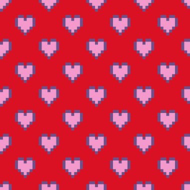 Abstract background with hearts. Vector pattern.