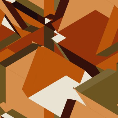 3 boyutlu geometrik kusursuz model arka planı. Modern geometrik doku tasarımı. Vektör illüstrasyonu. 