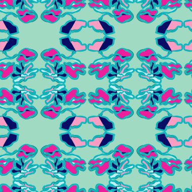 Moda tekstil, grafik, arka plan ve el sanatları için kusursuz desenli fırça darbeleri