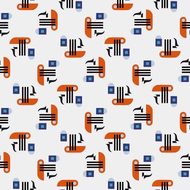 Tekstil motifi kusursuz desen. Soyut çizgi şekli geometrik motif temel model sürekli arkaplan. Erkek gömleği parmak izi bloğunun her yerinde.. 