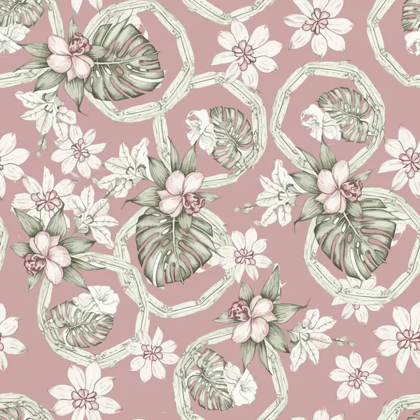 Çiçek tasarımı her yerde soyut ve tekstil fabrikası için büyüleyici. Vektör illüstrasyonu