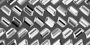 Koyu gri tonlarda düşük polyester soyut arkaplan. Modern tasarım, markalaşma ve dijital sanat için mükemmel. Vektör.