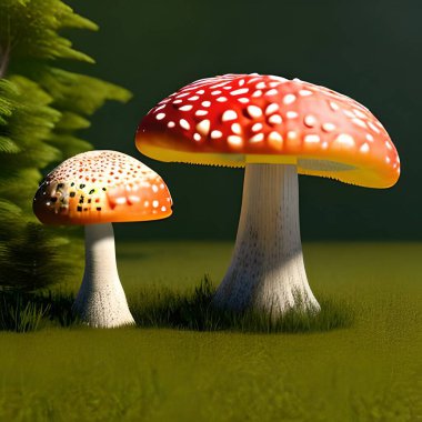 Ormanda tarım mantarı uçur