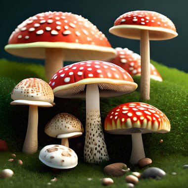 Ormanda tarım mantarı uçur
