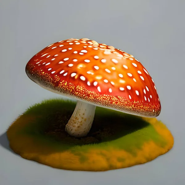 Beyaz arka planda tarım mantarı uçur