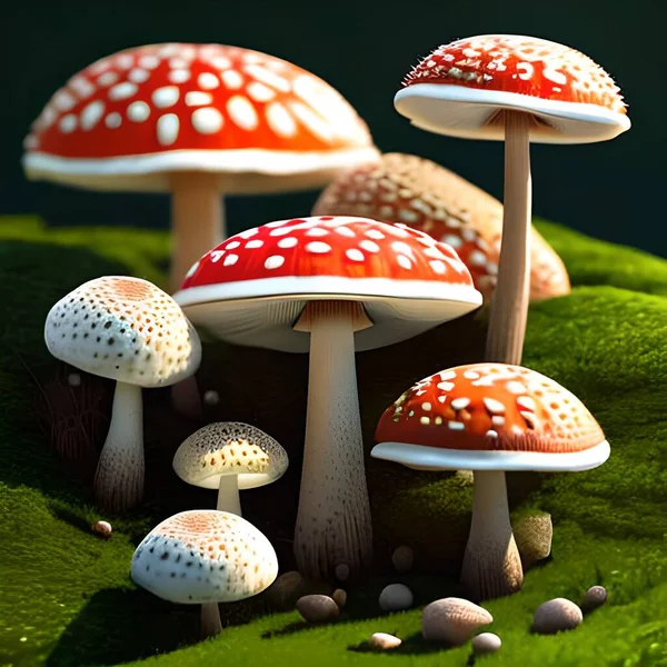 Ormanda tarım mantarı uçur.