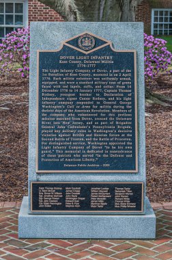 Dover Hafif Piyade Anıtı, Delaware ABD, Dover, Delaware