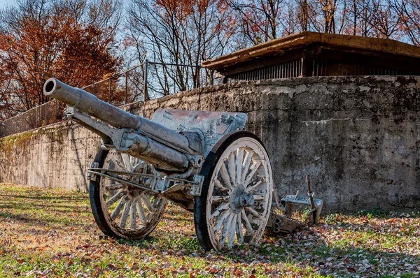 Cannon Fortifications Fort Howard Park Baltimore Usa Edgemere Maryland — Stock Photo, Image