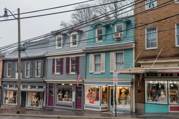 stock image Historic Downtown Storefronts, Ellicott City Maryland USA, Ellicott City, Maryland