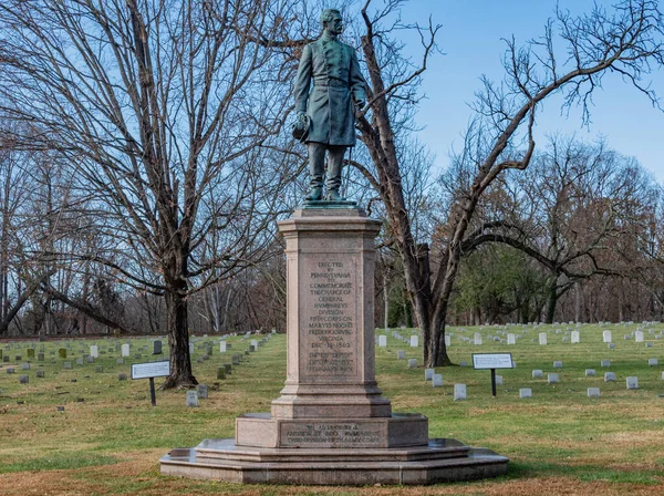 stock image Monument to the Charge of General Humphreys Division, Fredericksburg National Cemetery, Virginia USA, Fredericksburg, Virginia