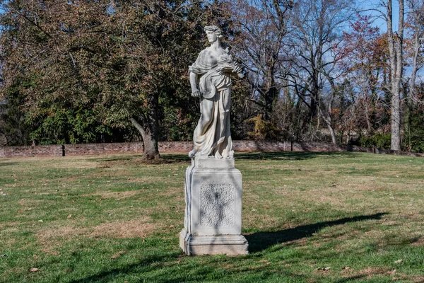 Статуя Поместье Чатем Фредериксбург Вирджиния Сша Фредериксбург Вирджиния — стоковое фото