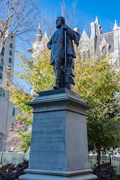 Monument Voor Thomas Jackson Richmond Virginia Verenigde Staten Richmond Virginia — Stockfoto