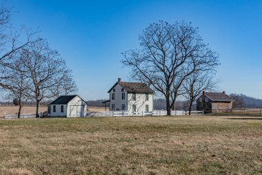 Gettysburg Pennsylvania 'da Sıcak Bir Kış Günü ABD, Gettysburg, Pennsylvania
