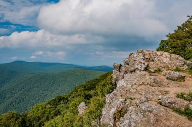 Hawksbill Zirvesi, Shenandoah Ulusal Parkı, Virginia ABD, Virginia