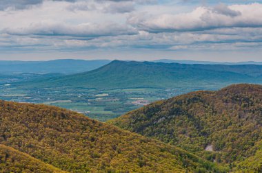 Closeup of Massanutten Mountain on a Spring Afternoon, Virginia USA, Virginia