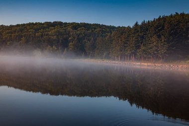 A Foggy Morning at Spruce Knob Lake, West Virginia USA, West Virginia